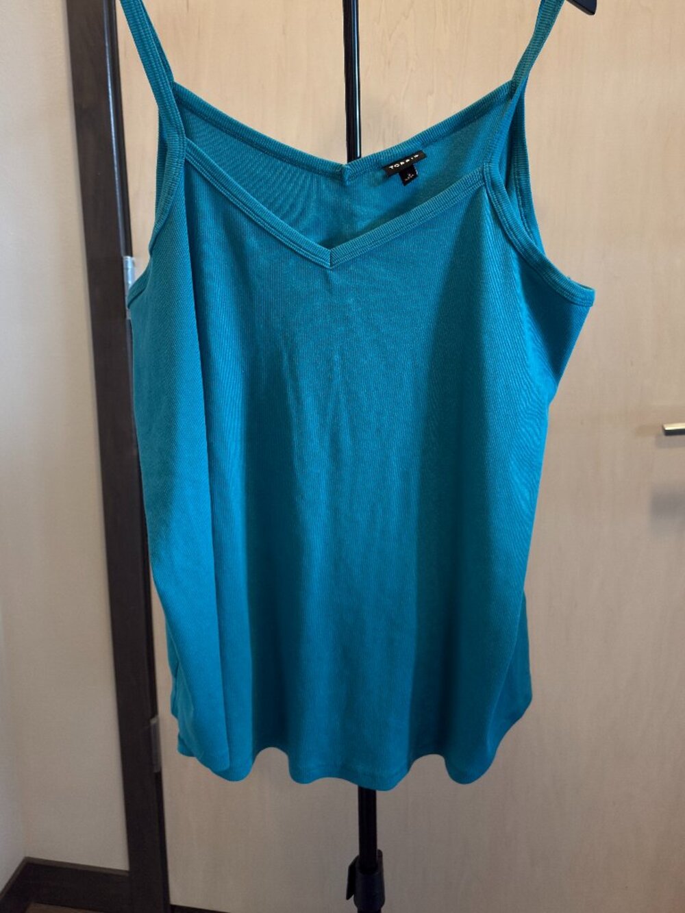 Torrid ribbed tank turquoise blue